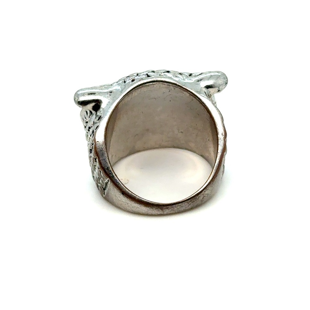 Silver Owl Statement Ring - Women Jewelry - Picture 3 of 5